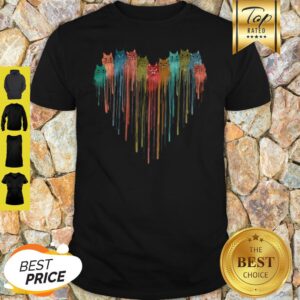 Official Cats Heart Watercolor Shirt