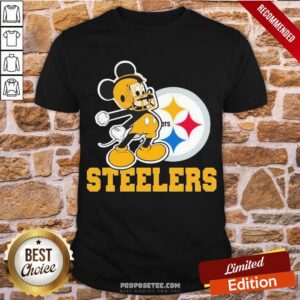 Pretty Mickey Mouse Pittsburgh Steelers Football Logo Team Shirt