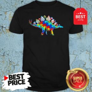 Autism Awareness Stegosaurus Dinosaur Shirt