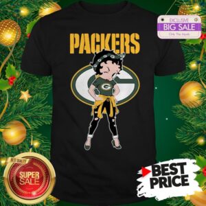 Top Betty Boop Green Bay Packers Lovely Shirt