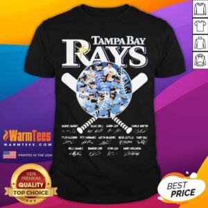 Nice Tampa Bay Rays Baseball Signatures Shirt