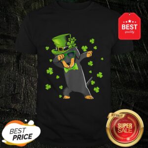 Nice Dabbing Dachshund Patricks Day Leprechaun Dog Dab Shamrock Shirt