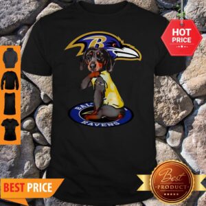 Official Dachshund Baltimore Ravens Tattoo Shirt