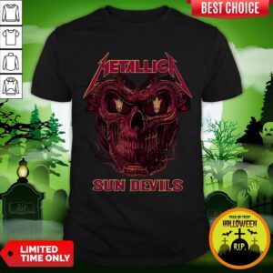Sweet Skull Metallica Arizona State Sun Devil Shirt