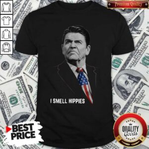 Nice Ronald Reagan I Smell Hippies Shirt