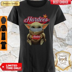 Perfect Baby Yoda Face Mask Hug Hardee’s Shirt