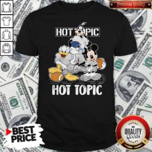 Goofy Donald Duck And Mickey Mouse Football Player Hot Topic A Shirt