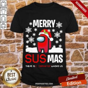 Hot Merry Sus-Mas Among Us Game Shirt