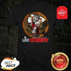 Baby Groot Hug Cup NFL LIV Kansas City Chiefs Champions Shirt