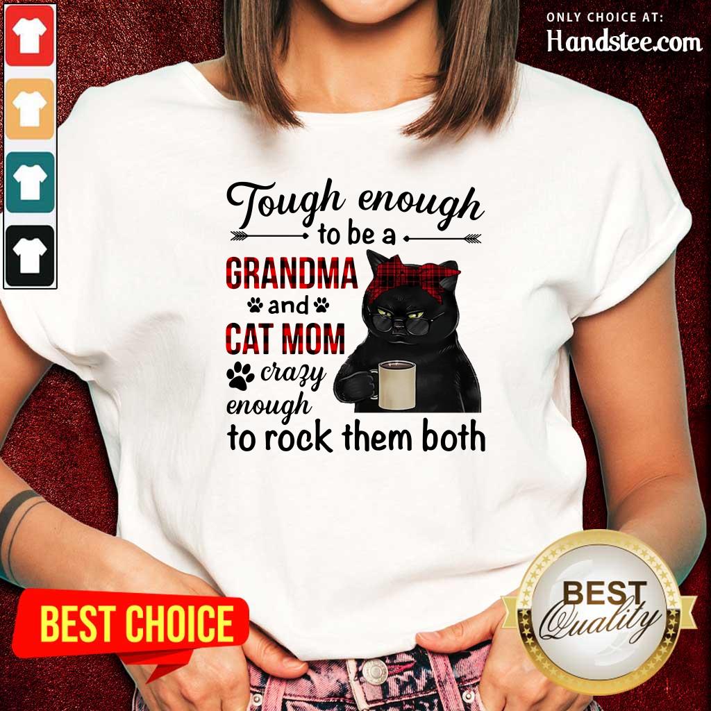 black-cat-tough-enough-to-be-a-grandma-and-cladies-tee