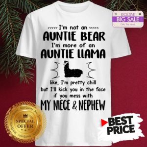 Official Hot I’m Not An Auntie Bear I’m More Of An Auntie Llama Shirt