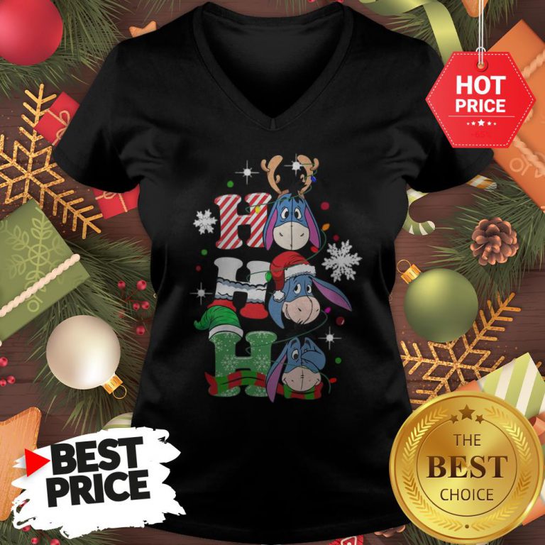 cute-eeyore-ho-ho-ho-christmas-v-neck-768x768