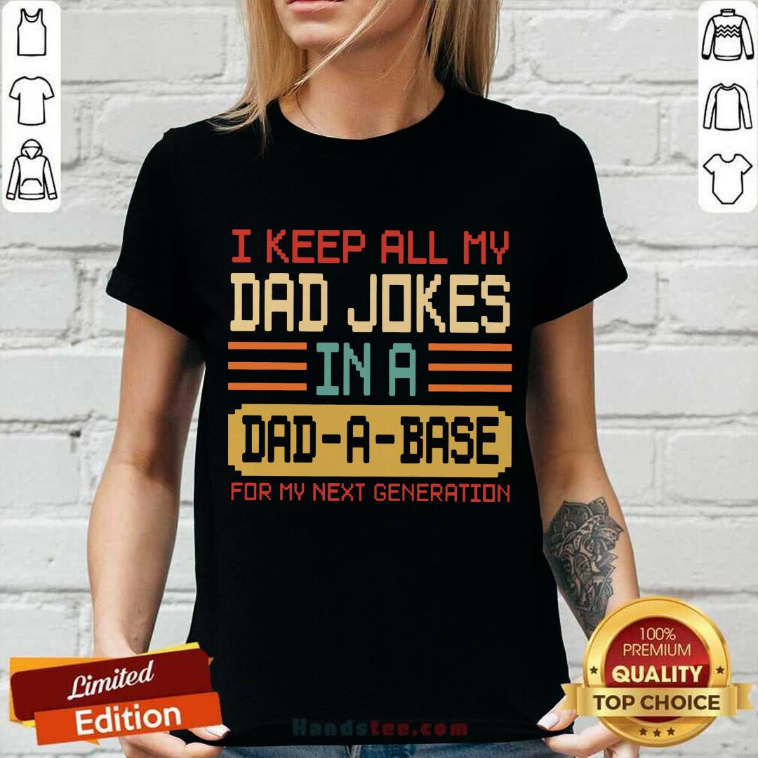 Dad Jokes In A Dad A Base Shirt
