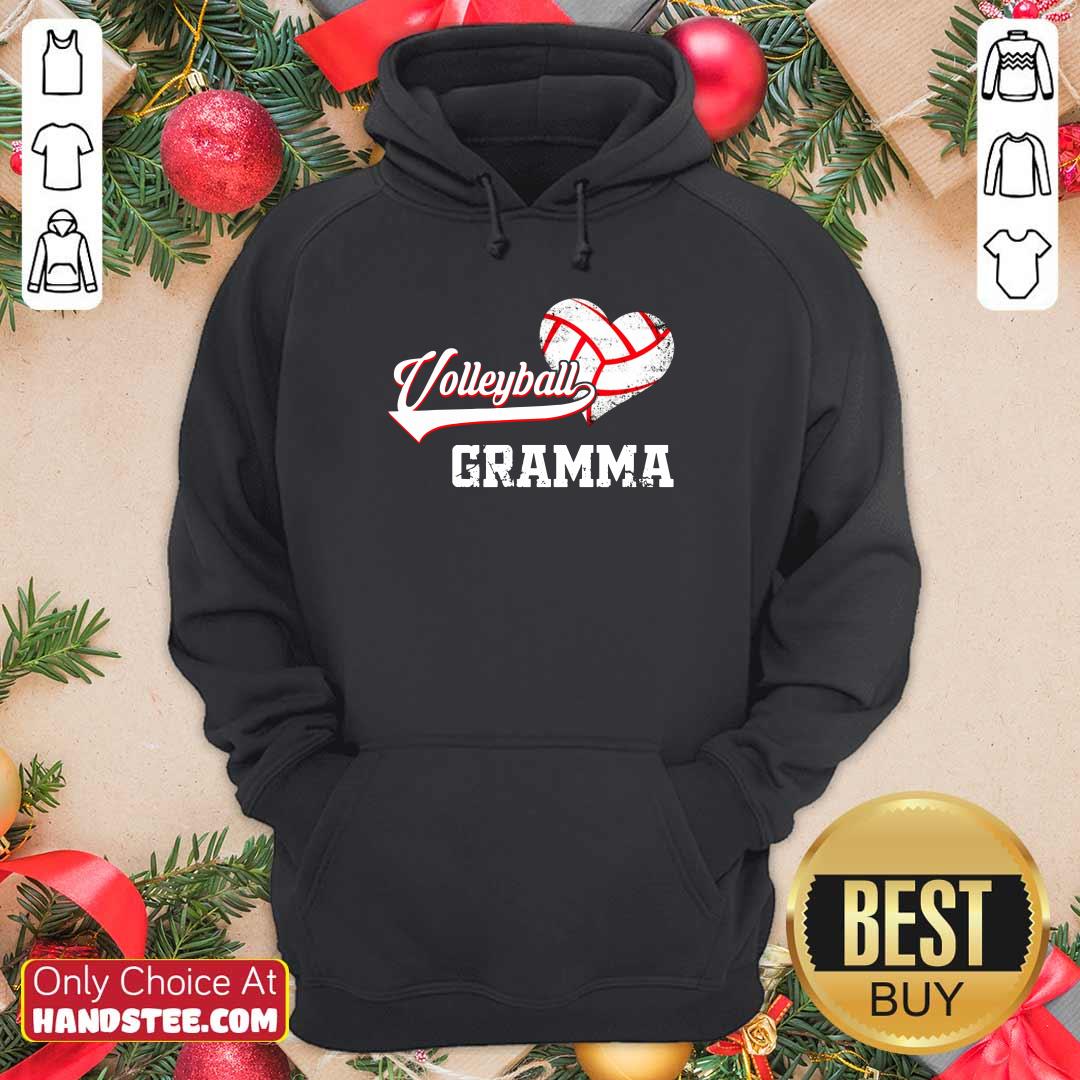 Hot Volleyball Gramma Heart Shirt