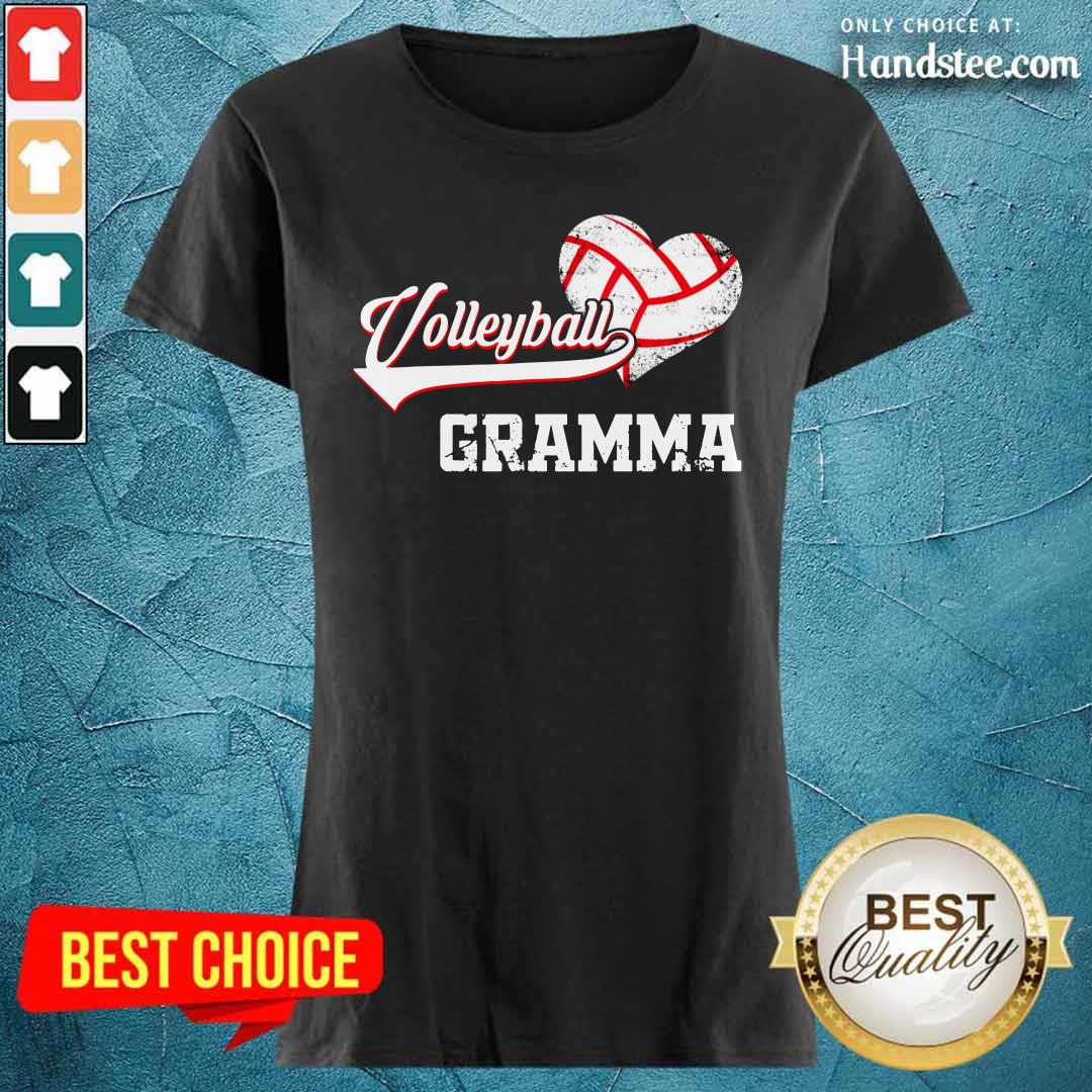 Hot Volleyball Gramma Heart Shirt
