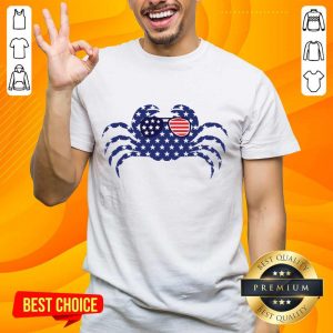 Crab American Flag Shirt