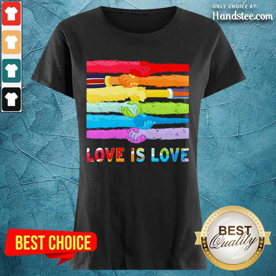 LGBT Love Is Love Hold Hand Shirt