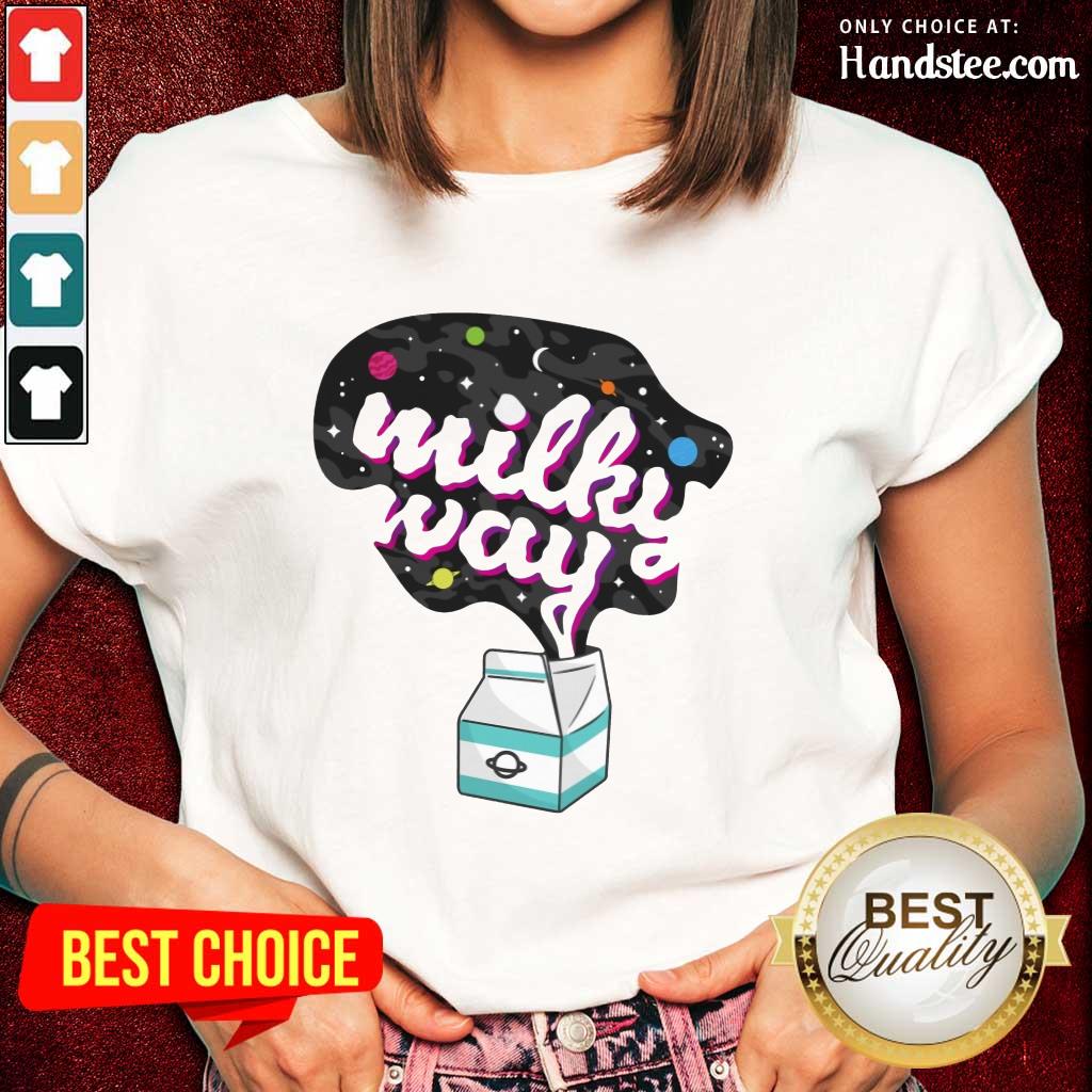 Positive Galaxy Milky Way Milk Bottle Shirt