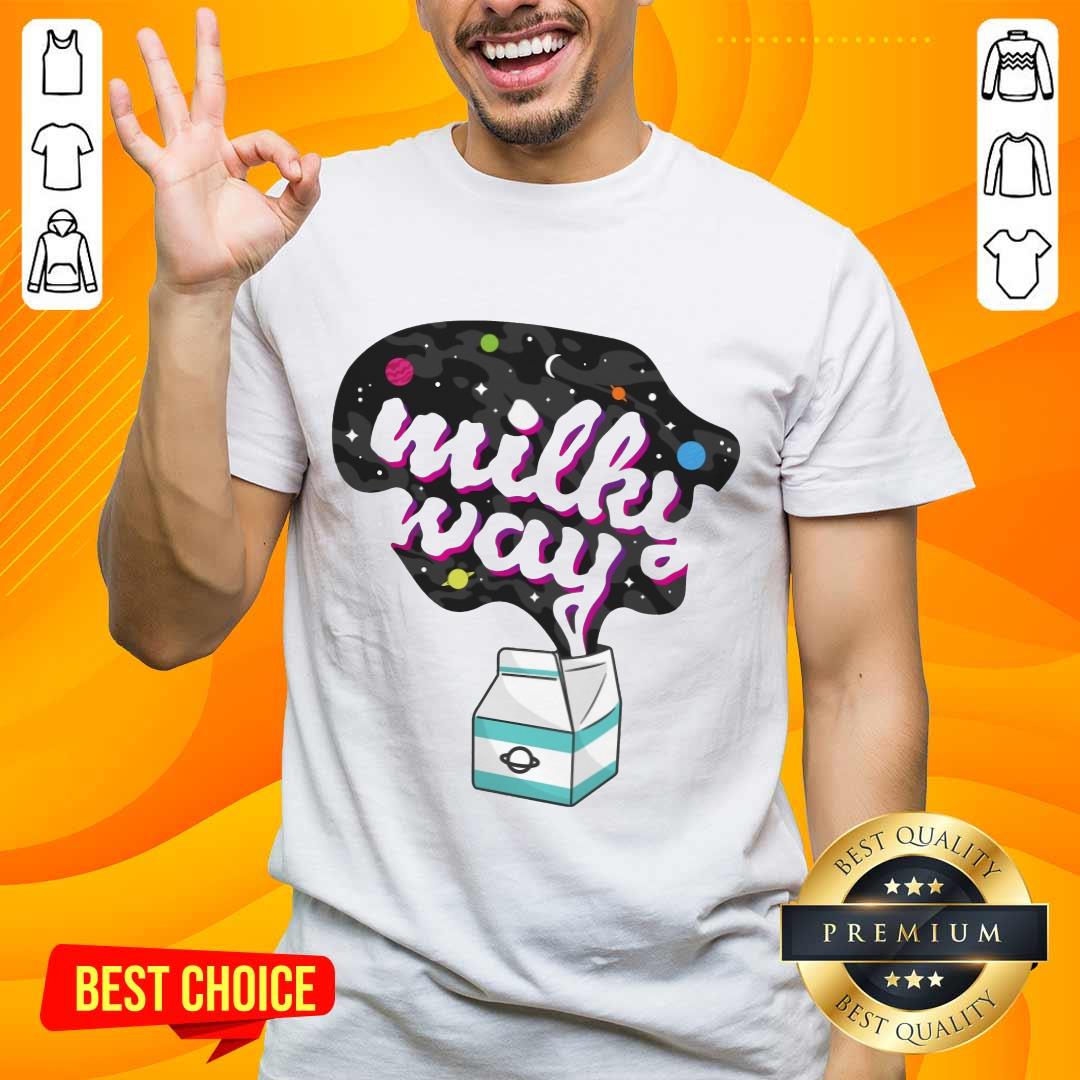 Positive Galaxy Milky Way Milk Bottle Shirt