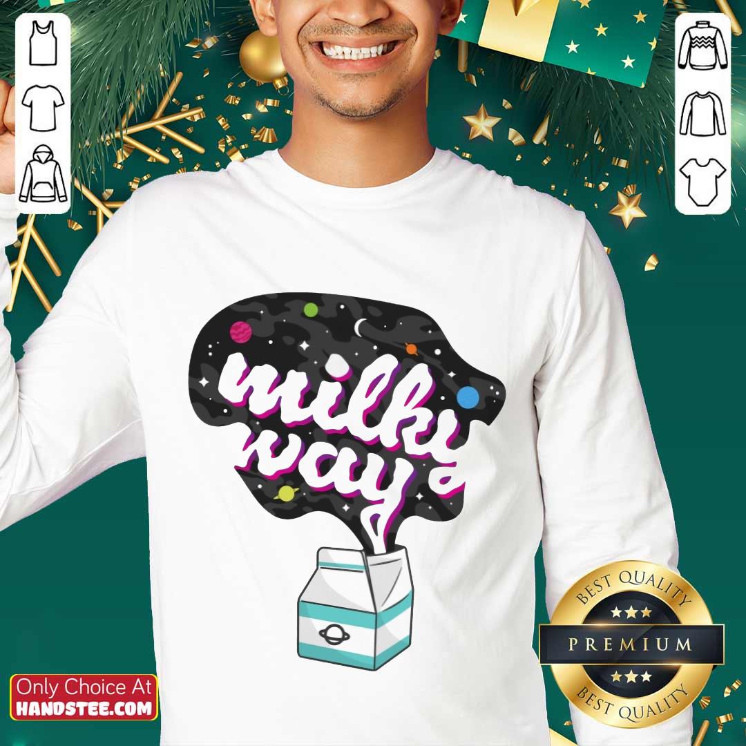 Positive Galaxy Milky Way Milk Bottle Shirt