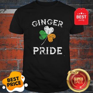 Awesome Ginger Pride St Patricks Day Irish Flag Clover Shirt