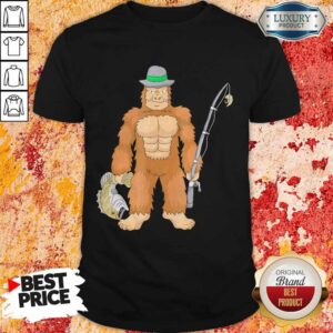 Funny Bigfoot Fishing Shirt