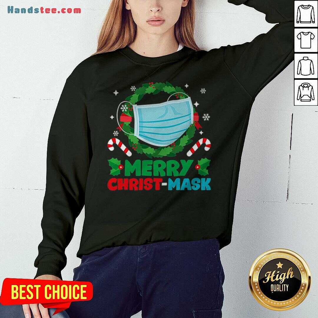 Cute Merry Christmask Christmas Pajama Shirt