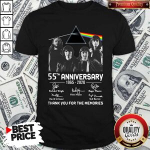 Awesome Pink Floyd 55th Anniversary 1965 2020 Thank You For The Memories Signatures Shirt