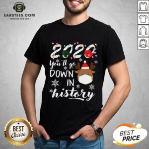 Official 2020 You’ll Go Down In History Christmas Shirt