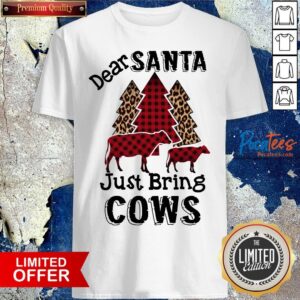 Official Dear Santa Just Bring Cows Christmas Tree Shirt