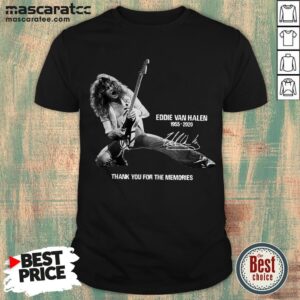 Eddie Van Halen 1955-2020 Thank You For The Memories Signature Shirt