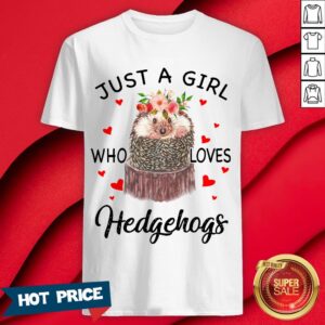 Just A Girl Who Loves Hedgehogs Shirt