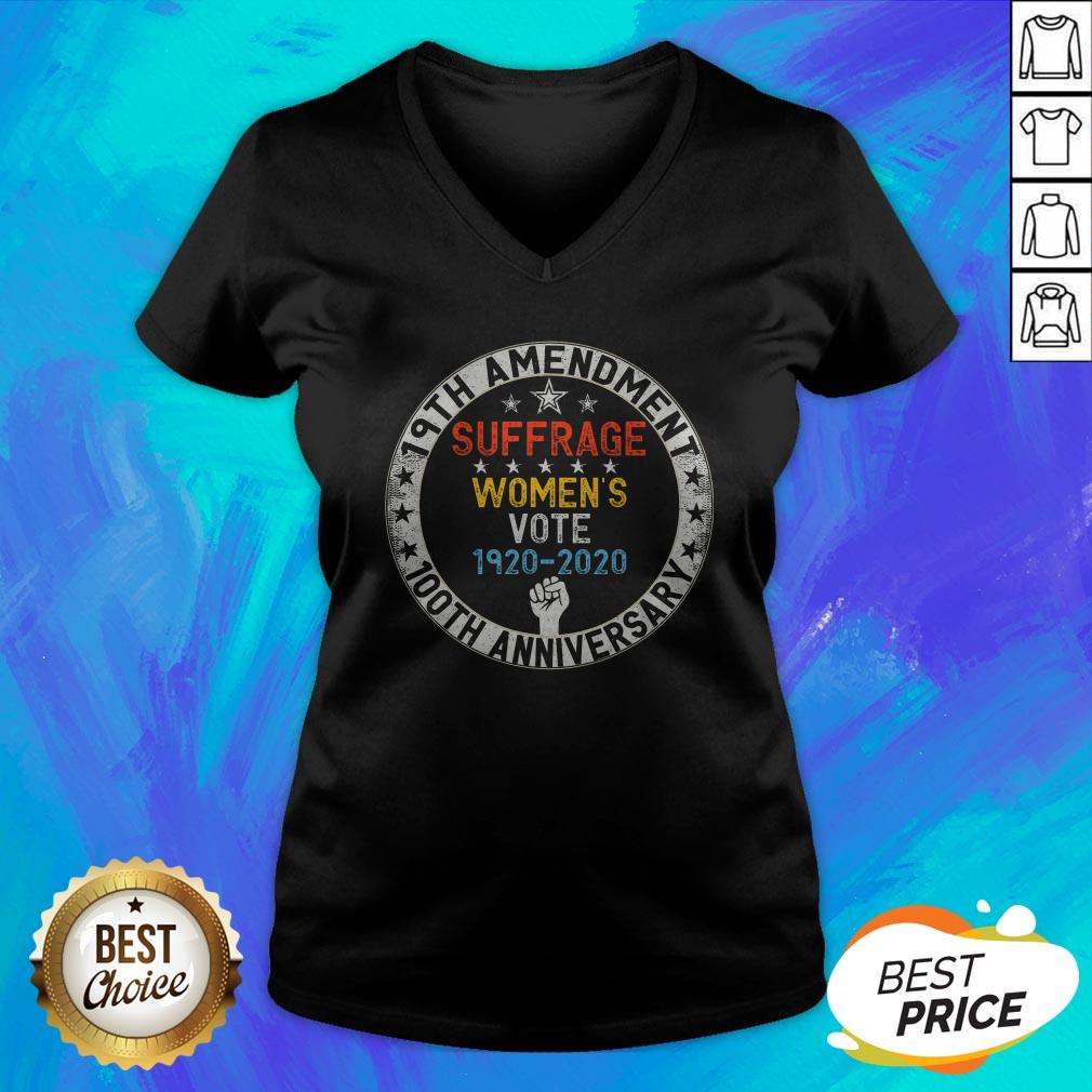 19th Amendment Suffrage Women's Vote 1920-2020 100th Anniversary Shirt