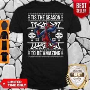 Marvel Spider Man Tis The Season To Be Amazing Ugly Christmas Shirt