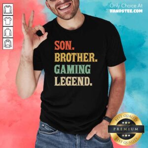 Premium Son Brother Gaming Legend Vintage Teenage Boys 8 12 Year Old Shirt