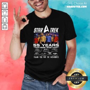 Top Star Trek 55 Years 1966 2021 Thank You For The Memories Signatures Shirt