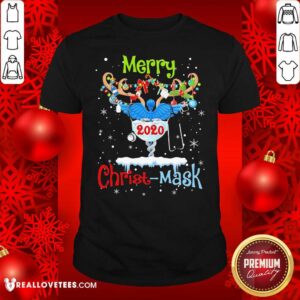 Awesome Merry CNA 2020 Christ Mask Christmas Shirt