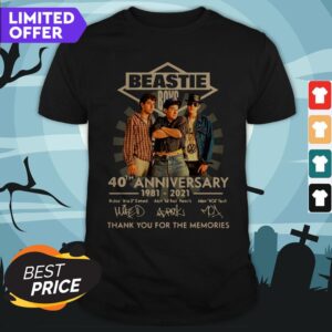 Beastie Boys 40th Anniversary 1981 2021 Thank You For The Memories Signatures Shirt