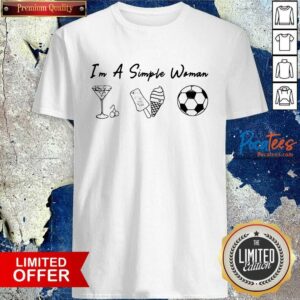 Premium I’m A Simple Woman Like Whiskey Ice Dream Soccer Shirt