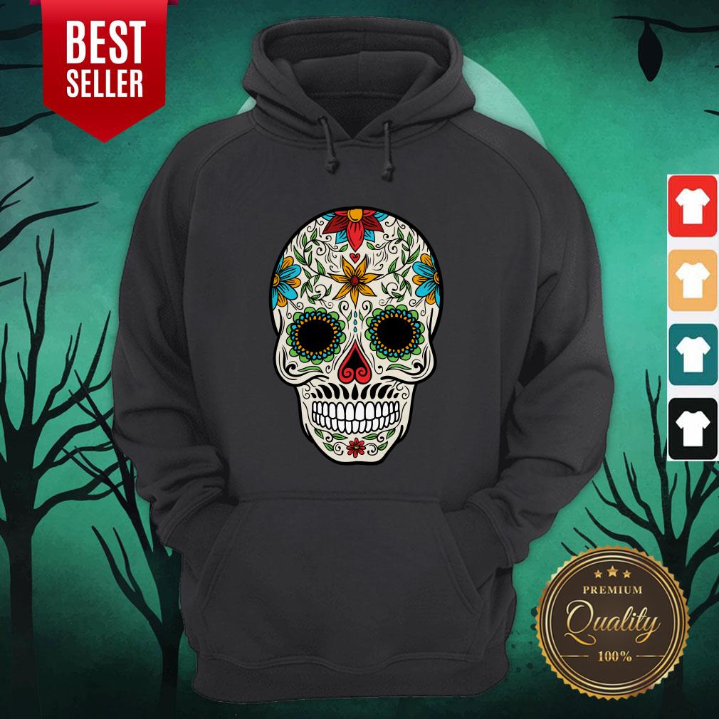 Floral Sugar Skull Day Of The Dead Shirt
