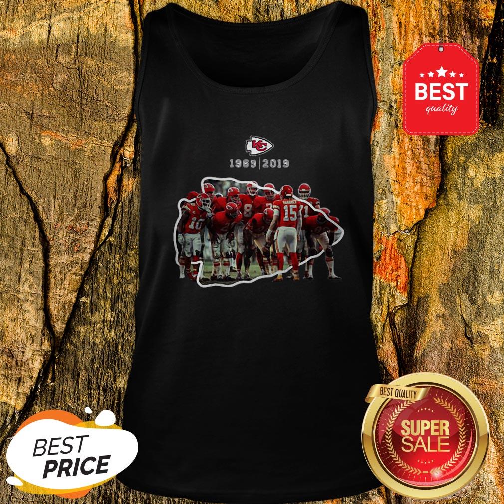 Official Logo Kansas City Chiefs Team Player 1969 2019 Shirt
