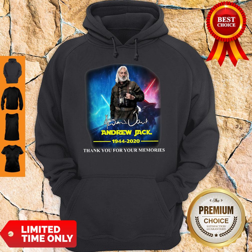 Official Andrew Jack 1944 2020 Thank You For The Memories Signature Shirt