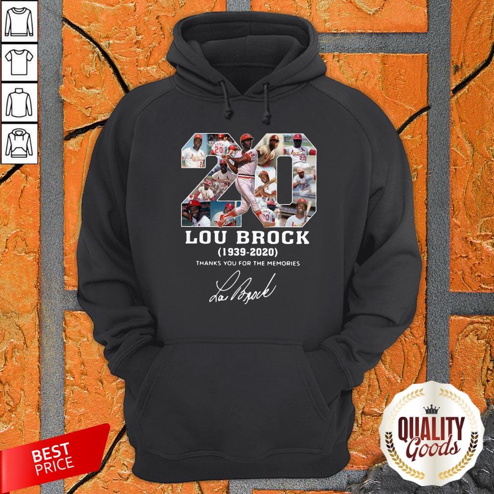 20 Lou Brock 1939-2020 Thank You For The Memories Signature Shirt