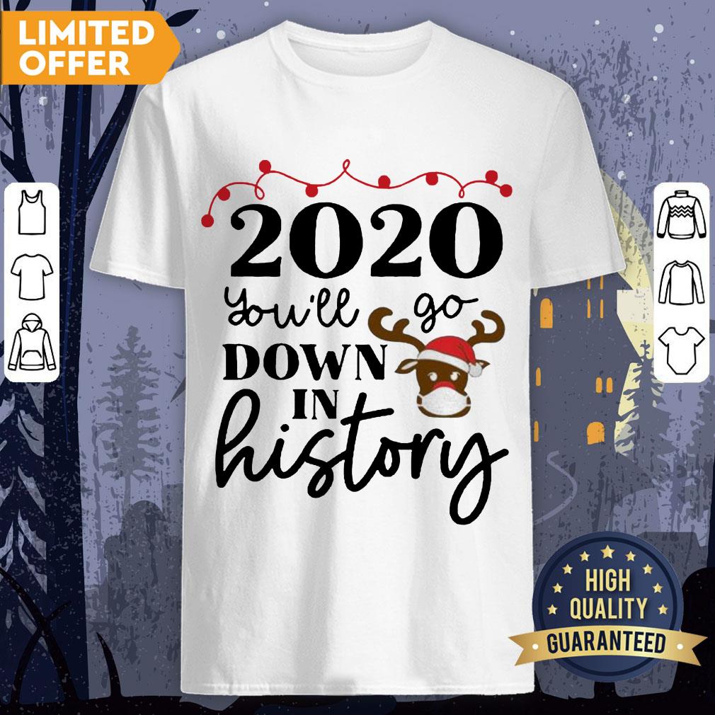 2020 You Will Go Down In History Christmas Shirt