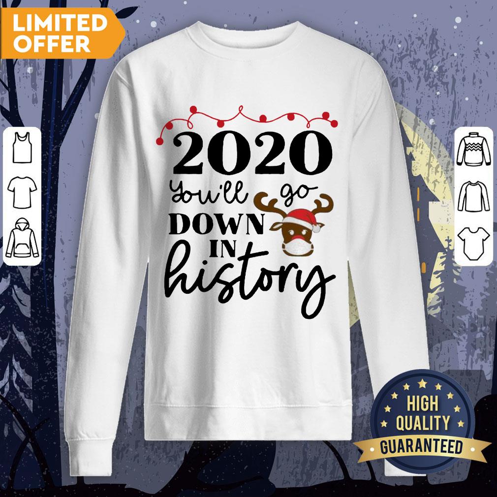 2020 You Will Go Down In History Christmas Shirt