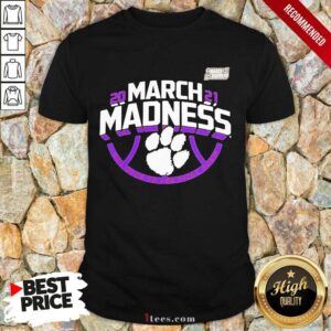 Confident Orange Tigers 2021 March Shirt