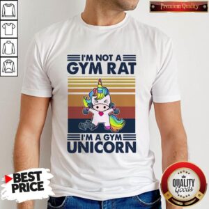 Premium Unicorn I’m Not A Gym Rat I’m A Gym Unicorn Vintage Shirt