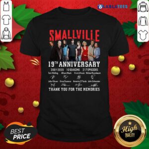 Official Smallville 19th Anniversary 2001 2020 Thank You For The Memories Signature Shirt