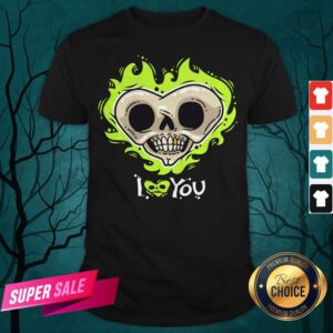 I Love You Skull Heart Halloween Day Shirt
