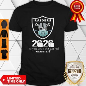 Awesome Mask Raiders 2020 The Year When Shit Got Real Shirt